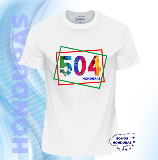 Camiseta de Honduras Color Blanca: 504 Colores