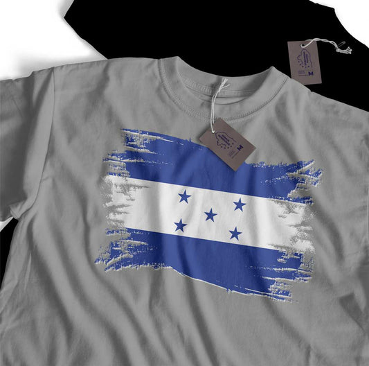 Camiseta de Honduras Color Gris con Bandera